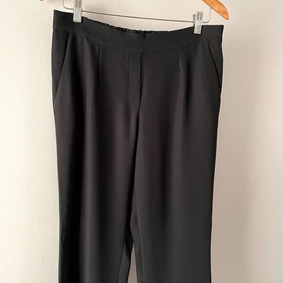 The Reset R Label Black Straight Pull On Elastic Waist Pants with Pockets M - Picture 2 of 9